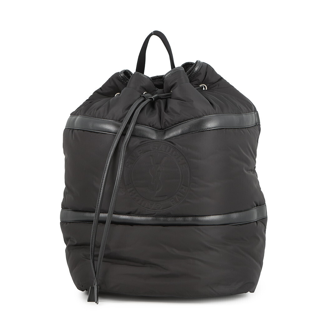 Saint Laurent Paris Shoulder Bag Rive Gauche Logo Sling Black